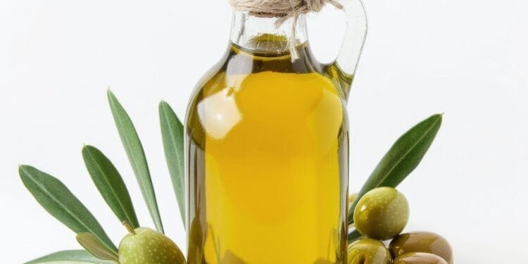 oil, olives, bottle