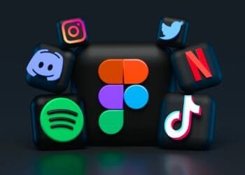 blue red and green letters illustration